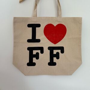 FOO FIGHTERS I HEART FF CANVAS TOTE BAG